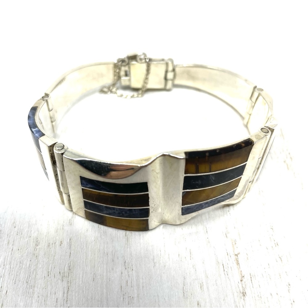 TAXCO three piece sterling silver set with inlaid gemstones, NWOT - Picture 9 of 14